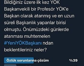 #YeniYÖKBaşkanı ndan Beklentiler