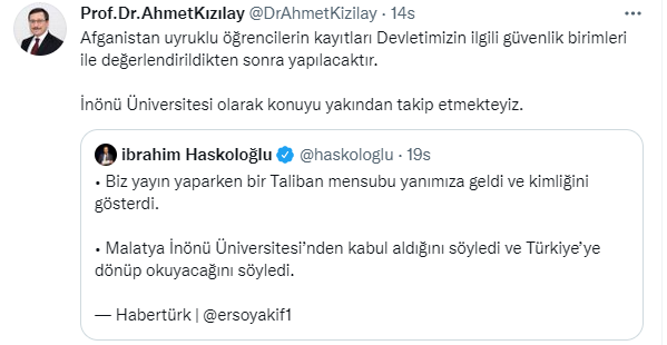 Taliban Açıklama