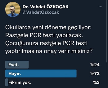 PCR test anketi